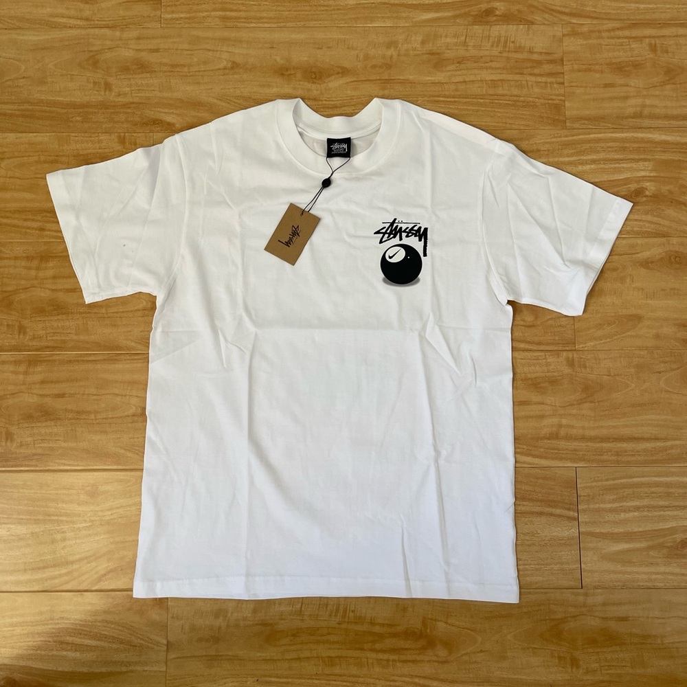 White Stussy 8ball x Nike collab